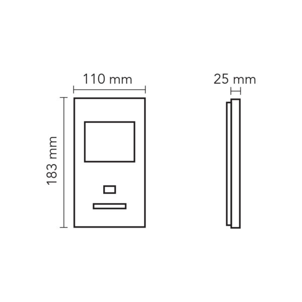 3.5" Görüntülü Diafon Bus Plus GDM - Görsel 2