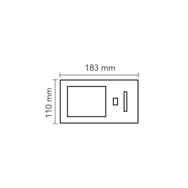 4.3¨ Indoor Monitor Modern Cover with Keyboard - Black - Image 2