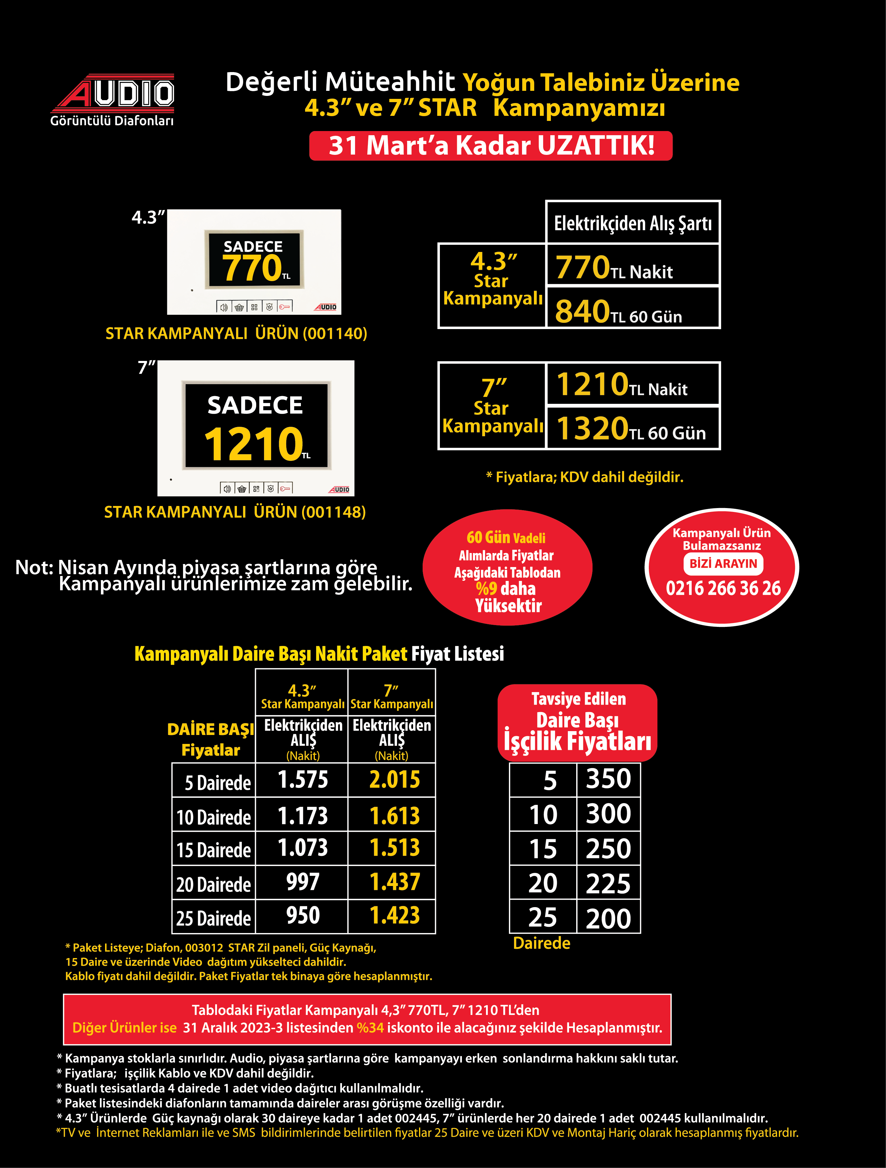 Müteahhit Bildirimi31 mart
